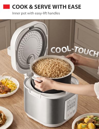TOSHIBA 10-Cup Heritage Bento Rice Cooker with 9 Functions, Digital Control & 3D Heating
