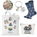 Otter Gifts for Women ? Otter Lover Gift Set with Large Otter Tote Bag, Makeup Bag, 50 Waterproof Otter Stickers & Cute Otter Keychain ? Birthday, Christmas, Friendship Gifts for Otter Lovers