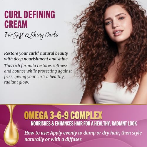 Jenoris 1oz Curl Styling Cream with Pistachio Oil for Frizz-Free Natural Hair