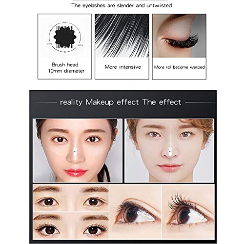 Venicare 4D Silk Fiber Lash Mascara Liquid Extension Makeup Eye Lash Kit Luxuriously Longer Thicker Voluminous Eyelashes Waterproof Smudge-proof Natural No Clumping Smudging Lasting All Day 2 Pack
