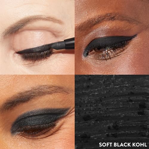 LAURA GELLER NEW YORK Kajal Longwear Kohl Eyeliner Pencil Duo, Soft Black + Smoky Plum