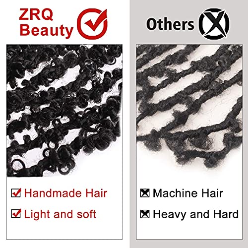 Pre-Looped Butterfly Locs Crochet Hair 30 Inch - Burgundy, Pack of 6 - Lightweight & Natural