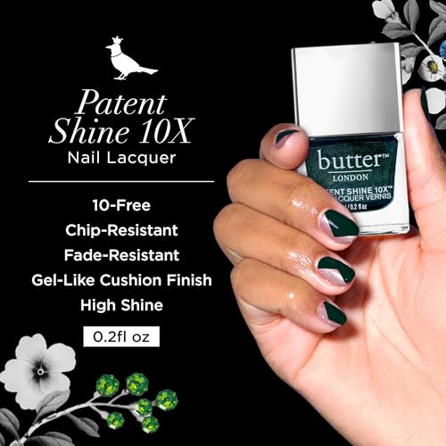 butter LONDON Patent Shine 10X Nail Lacquer Polish - Gel-Like Finish & Chip-Resistant Nail Lacquer Helps Protect & Strengthens Nails - Vegan & Cruelty-Free