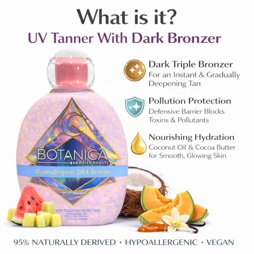 Pollution Protection Dark DHA Triple Bronzer Hypoallergenic 8.5oz