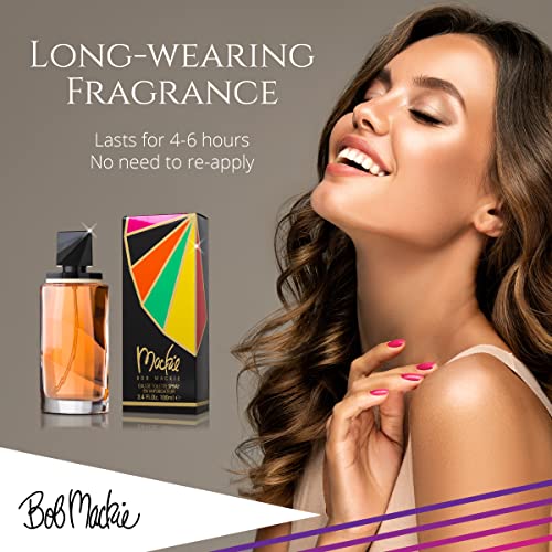 Bob Mackie Feminine Fragrance Eau de Toilette Spray 3.4 oz – Long-Lasting Floral & Amber Scent