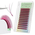 3D W Shape Pink Dual Core Premade Fan Eyelash Extensions Volume 2 Tips False Lashes Faux Mink Matte Black Cluster Lash Extensions(0.07 D,8-15mm Pink)