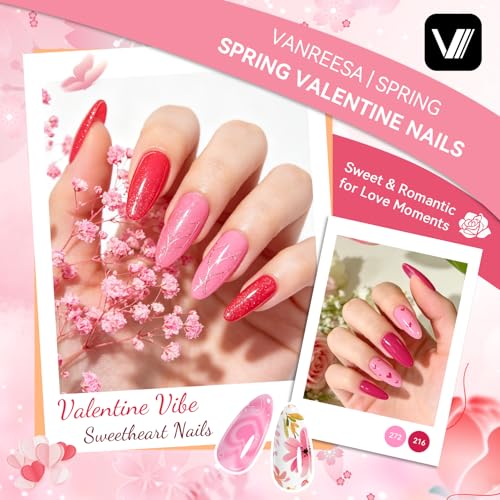 VANREESA 73-Classic Elegant Hues Gel Nail Polish Set - 42 Summer Colors with Top & Base Coats