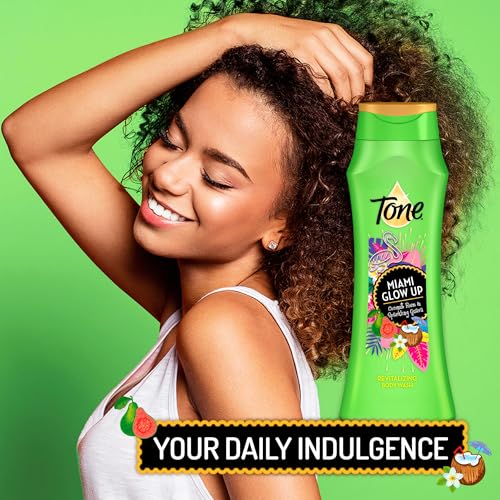 Tone Miami Glow Body Wash 16 Fl Oz - 6 Pack Tropical Scent