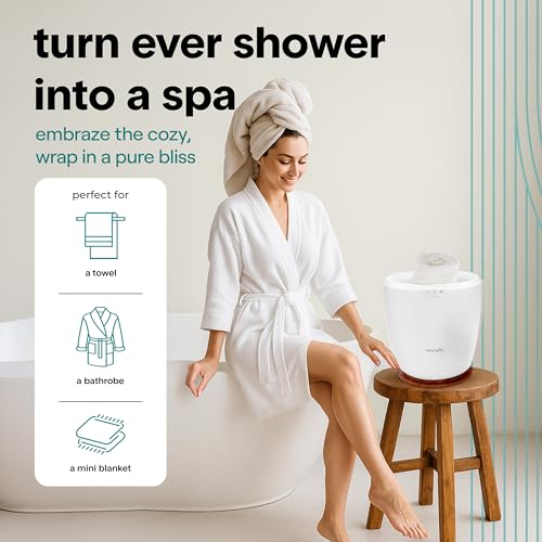 Counter Towel Warmer Bucket with Fragrance - Cherry | Luxury Spa Bathroom Heater