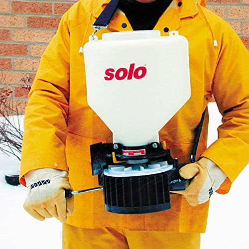 Portable Chest-Mount Spreader - 20lb Capacity, Adjustable Flow, Cross-Shoulder Strap - White, Variation of Spreader