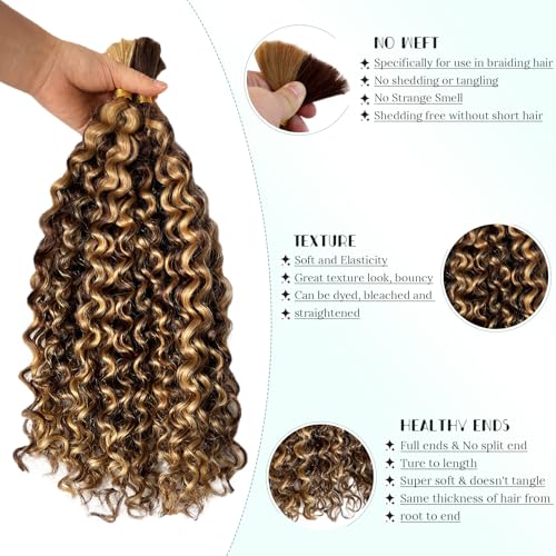 Munx 12in P27 / 4P27 Water Wave 100g 2 Bundles Boho Human Braiding Hair
