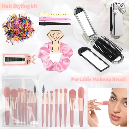 Women's Wedding Emergency Kit Pink with Makeup Bag - 42 Pc Bridal Survival Set