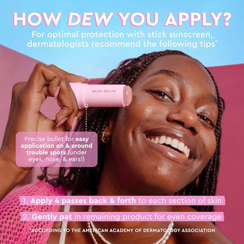 Glow Recipe Glow & Go Duo - Watermelon Glow PHA & BHA Pore Tight Facial Toner to Exfoliate & Soothe Skin (40 ml) + SPF Dew Balm Sunscreen Stick (0.58 oz) - Protect Skin from UVA Rays & Dark Spots