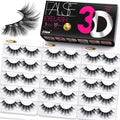 Eliace False Eyelashes Natural look 14mm, 15 Pairs Cat Eye Lashes Wispy Strips, 3D Mink Lashes Fake Eyelashes Fluffy Volume Dramatic Thick Cross Wispies Lash Thin Soft Band Comfortable Dubai Style