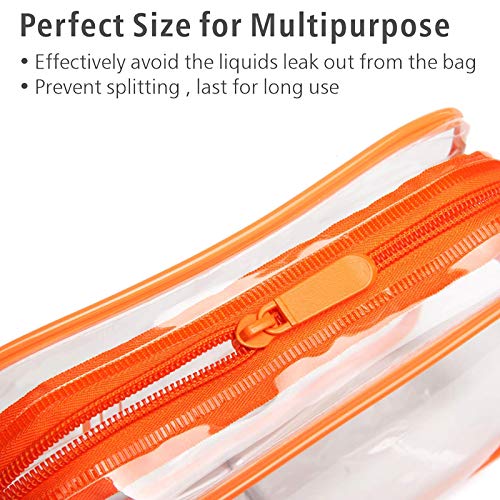 PACKISM Clear Toiletry Bag, 3 Pack TSA Approved Toiletry Bag Quart Size Bag, Carry on Airport Airline Compliant Bag Set
