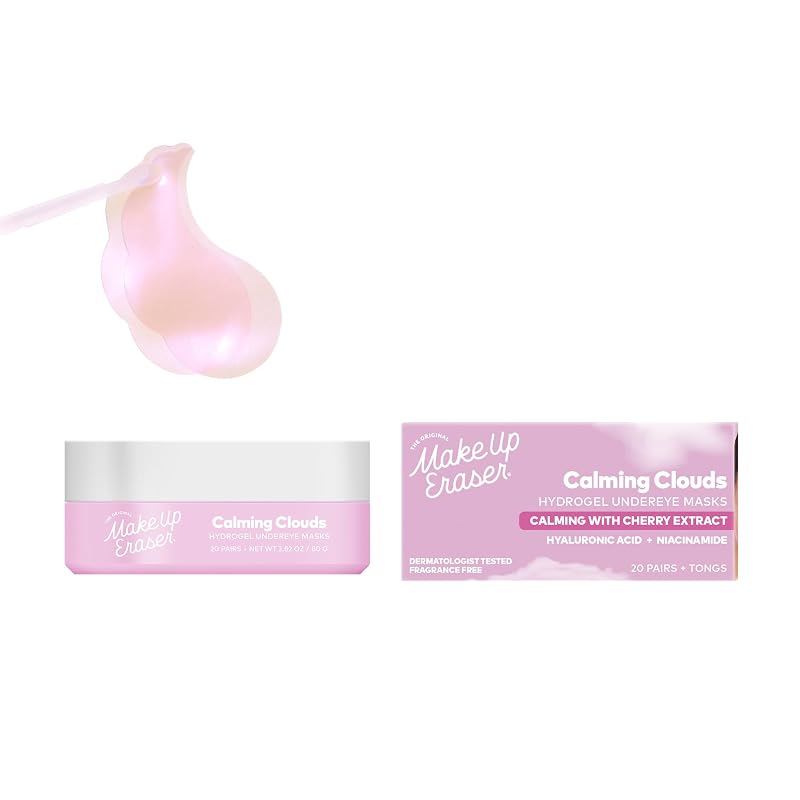 Undereye Hydrogel Masks with Cherry Extract & Hyaluronic Acid – Calming Clouds (MakeUp Eraser)
