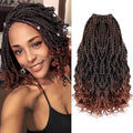 Wavy Senegalese Twist Crochet Hair T350, 8 Inch Short Curly Braids, 8 Packs for Black Women