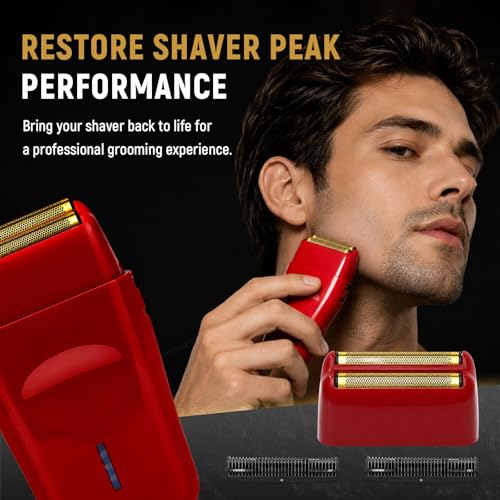 Red Foil Head & 2 Cutters Compatible with BaBylissPRO FX3 FXX3S - High-Performance Replacement Kit