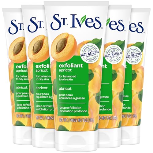 Facial Exfoliant Set - Apricot & Walnut Shells for Deep Skin Cleansing, 6 Oz – 5 Pack