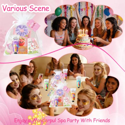 Spa Party Supplies Kit for Women - Face Masks, Lip Balm, Foot Bombs & More, 96 Pieces