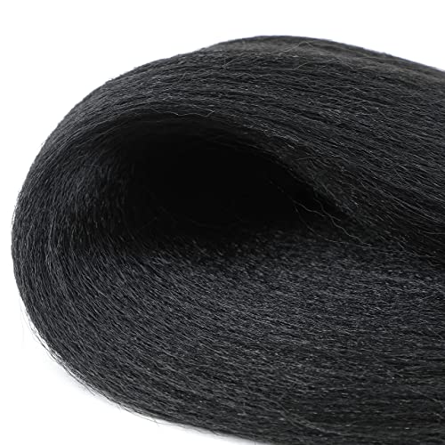 Alrence Pre-Stretched Braiding Hair 38 Inch - 8 Pack for Knotless Braids, 1B#