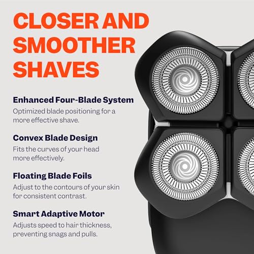 Freebird FlexSeries Pro Head & Body Electric Shaver Kit, Waterproof & Cordless