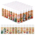 Vintage Christmas Lip Balm Set - Retro 48 Pcs Holiday Gift with Jasmine Flavor