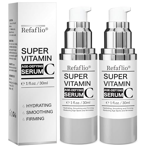 Super Vitamin C Serum for Women over 70, Wrinkle Cream for Face, Anti Aging Cream, Hydrates, Softens, Lifts and Firms Super Vitamin C Serum (60ml, Orange)