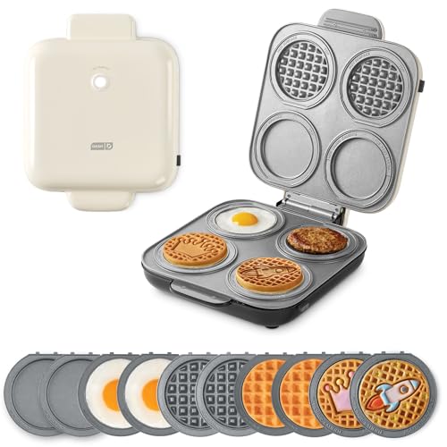 MultiMaker Family Mini Maker System with 10 Removable Plates for Breakfast & Beyond