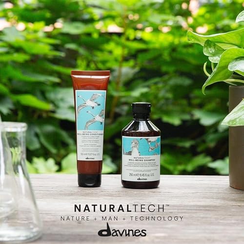 Davines Naturaltech Wellbeing Shampoo - Gentle Daily Hair Cleanser for All Hair Types