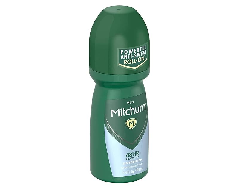 Mitchum Invisible Anti-Perspirant & Deodorant Roll-On Unscented 3.4 oz – Pack of 4