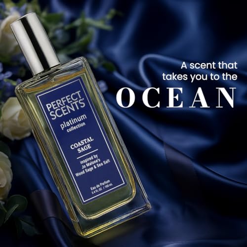 Unisex Coastal Sage & Sea Salt Fragrance - Vegan, Clean, Long-Lasting - Variation: Jo Malone Style