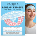 Pacifica Reusable Mask Set ? Silicone Undereye & Brow Mask Set for Forehead & Under Eye, Anti-Wrinkle, Firming, Pair with Serum, Vegan & Cruelty-Free, 3 Pieces