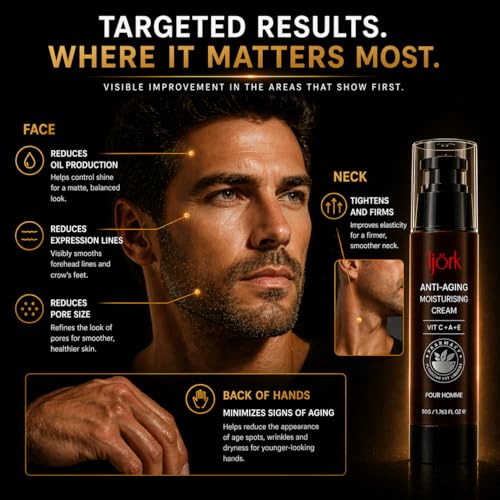 Men’s Anti-Aging Face and Neck Cream - Wrinkle & Firmness Serum for Men
