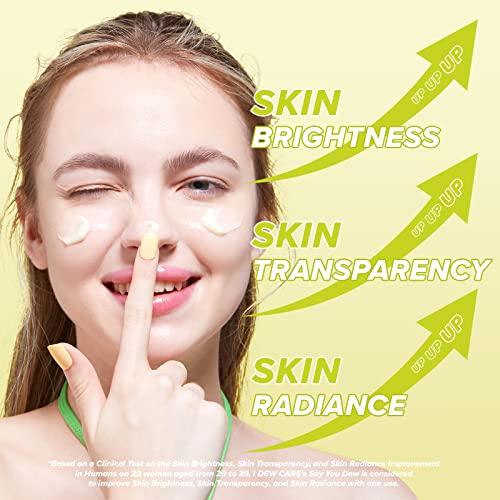 I DEW CARE Say You Dew Brightening Vitamin C Cream with Niacinamide + Glow Easy Vitamin C Tinted Lip Oil Gloss with Jojoba Seed Oil Bundle