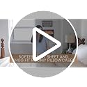 King Size Egyptian Cotton Bed Sheets Set - White, 4 Piece, Deep Pocket