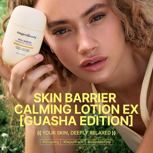 ONGREDIENTS Skin Barrier Calming Lotion with GHK-Cu Peptide for Gua Sha & Face Massage 80ml