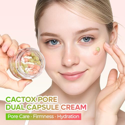 Pore Minimizing Face Cream with Cactus Extract & Vegan Collagen – Hydrating Skin Repair