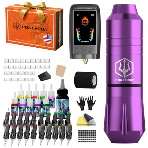 Wireless Tattoo Pen Kit for Beginners & Artists - Complete All-in-One Set