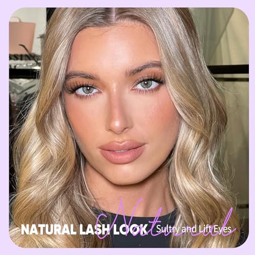 Yawamica Lash Clusters Kit Natural Lash Extension Kit 8-14mm Short Eyelash Clusters C Curly Wispy Individual Lashes with Waterproof Lash Bond and Seal and Lash Tweezers DIY Lash by Self