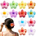 24Pcs Hawaiian Flower Hair Claw Clips for Women - Multi 1