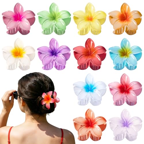 24Pcs Hawaiian Flower Hair Claw Clips for Women - Multi 1