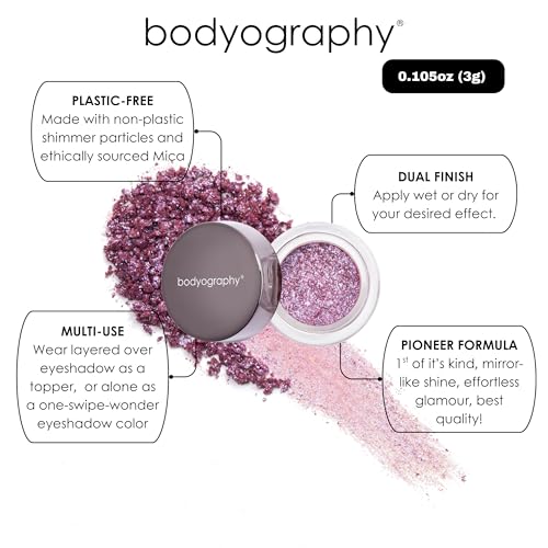 Long Wear Taupe Glitter Pigment Eyeshadow - Buildable Shimmer, Vegan & Paraben Free - 1.5g - Off the Hook Variant