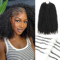 Natural Black Feather Crochet Hair Extensions 16 Inch 120g - Knotless & Pre-Looped