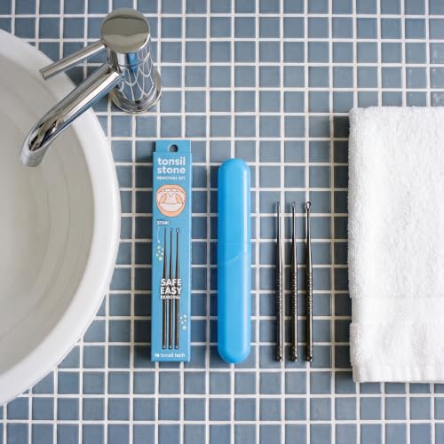 Tonsil Stone Remover Tool Kit - Small, Medium & Large Black - Gentle Painless Tonsil Stones Removal