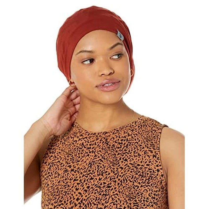 Fairy Black Mother Dreadlocks Loc Cap ? Satin Bonnet Alternative for Locs, Men & Women Hair Cap for Sleeping & Everyday Wear, Breathable Stretch Fit (Orange Rust, Large)