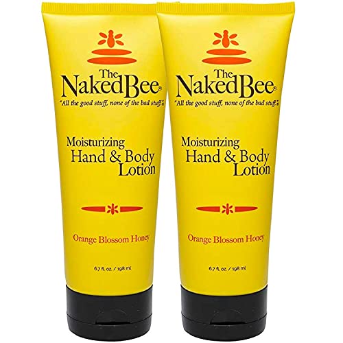The Naked Bee Orange Blossom Honey Hand and Body Lotion 6.7oz + Hand and Body Lotion 2.25oz