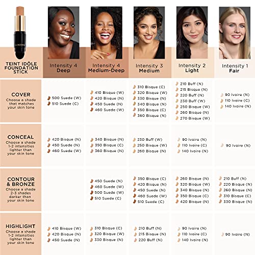 Lanc?me Teint Idole Ultra Wear Foundation Stick - Full Coverage Foundation & Natural Matte Finish - Up To 24H Wear