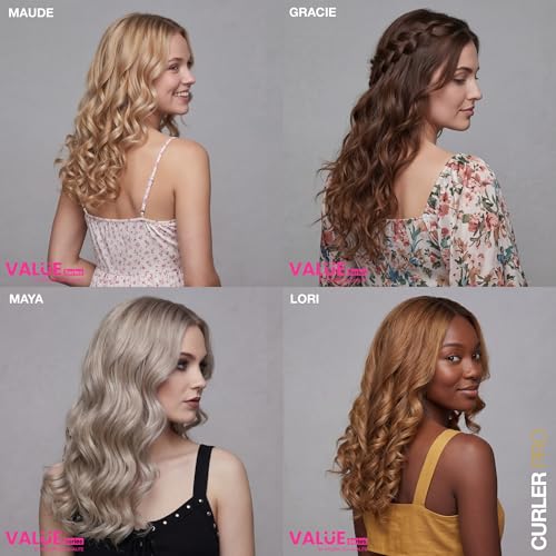 Atelier Lisa Qualite Automatic Curling Iron with Long Barrel - Beach Wave & Ringlet Styling, 1 1/4 Inch