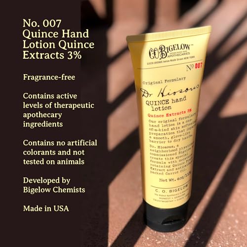 C.O. Bigelow Dr. Hiosous Quince Hand Lotion 4oz Pack of 2 - Moisturizing Hand Cream